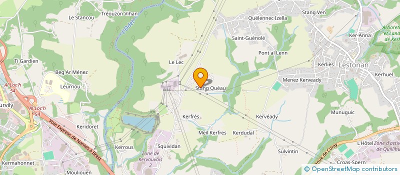 localisation de l'entreprise AGLM PROJET à ERGUE GABERIC