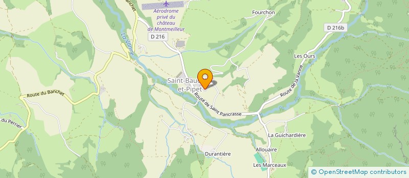 localisation de l'entreprise AGLP IMMO  SAINT-BAUDILLE-ET-PIPET