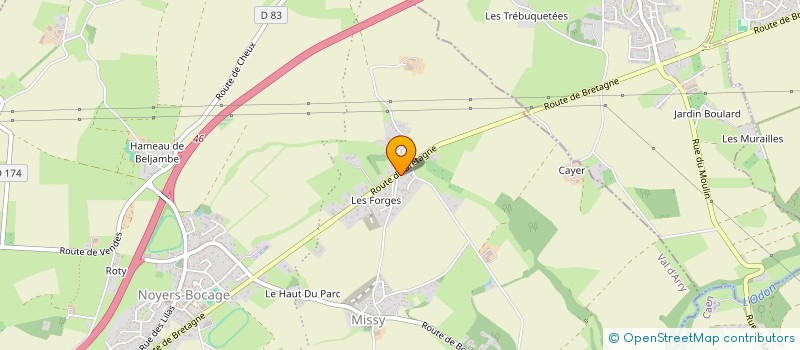 localisation de l'entreprise AGLY  VAL D'ARRY