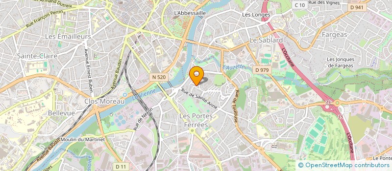 localisation de l'entreprise AGM à LIMOGES