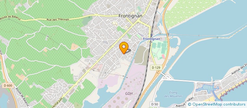 localisation de l'entreprise AGM à FRONTIGNAN