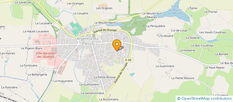 localisation de l'entreprise AGM  ARGENTRE-DU-PLESSIS