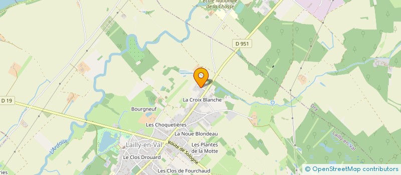 localisation de l'entreprise AGM à LAILLY-EN-VAL