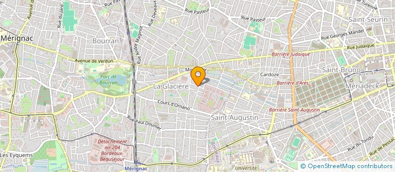 localisation de l'entreprise AGM  MERIGNAC