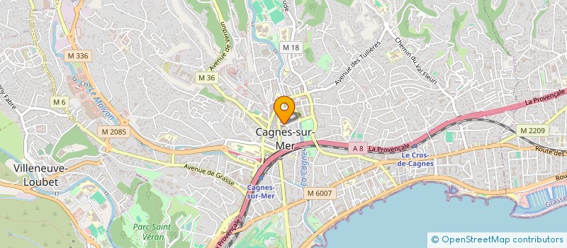 localisation de l'entreprise AGM à CAGNES-SUR-MER