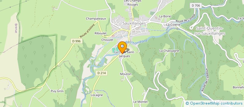 localisation de l'entreprise AGM  SAUXILLANGES