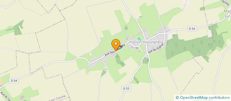 localisation de l'entreprise AGM  HOUVIN-HOUVIGNEUL