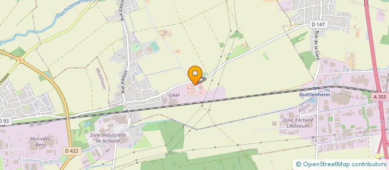 localisation de l'entreprise AGM DIFFUSION  DACHSTEIN