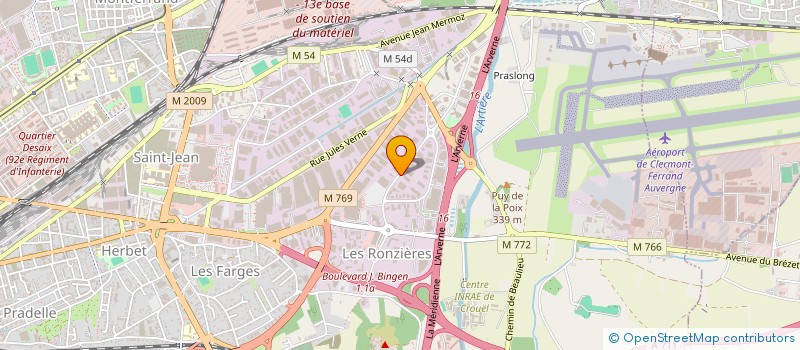 localisation de l'entreprise AGM IMMO  CLERMONT-FERRAND