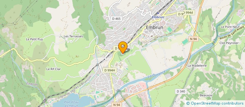 localisation de l'entreprise AGM IMMO  EMBRUN