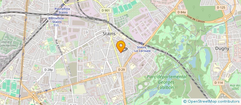 localisation de l'entreprise AGM PARIS  STAINS