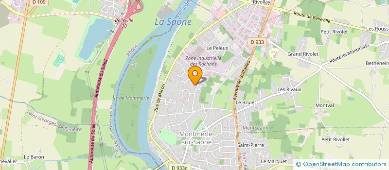 localisation de l'entreprise AGMAG à MONTMERLE-SUR-SAONE