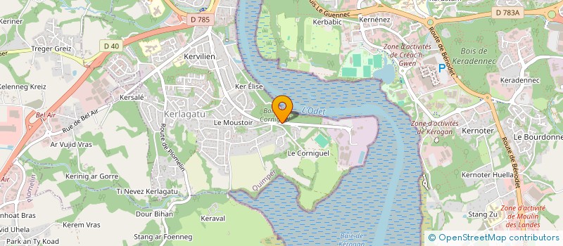 localisation de l'entreprise AGMAR à QUIMPER
