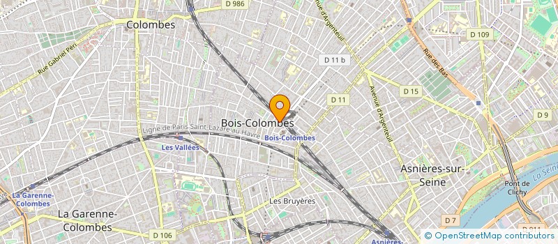 localisation de l'entreprise AGMAVA à BOIS-COLOMBES