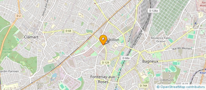 localisation de l'entreprise AGMC PATRIMOINE  CHATILLON