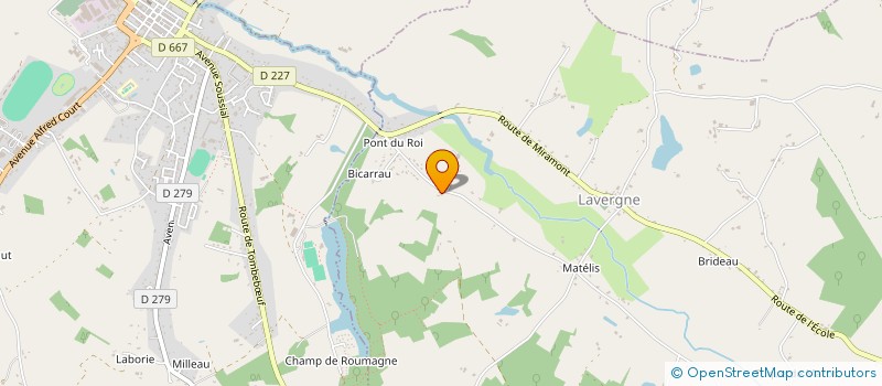 localisation de l'entreprise AGME  LAVERGNE