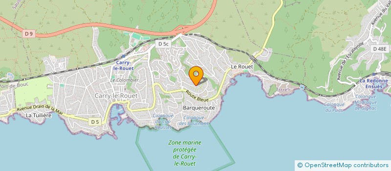 localisation de l'entreprise AGME  CARRY-LE-ROUET