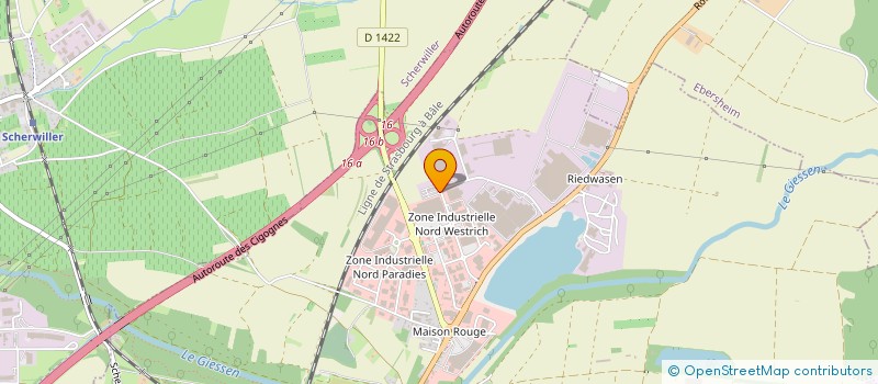 localisation de l'entreprise AGMETAL à SELESTAT