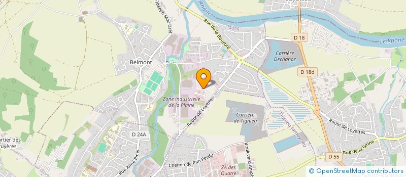 localisation de l'entreprise AGMG  CHAVANOZ