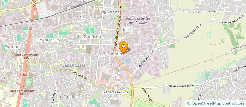 localisation de l'entreprise AGMM DEVELOPPEMENT  DECINES-CHARPIEU