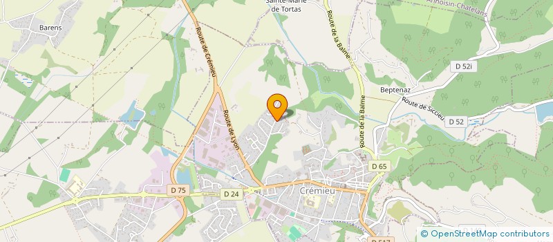 localisation de l'entreprise AGMO CONSULT  CREMIEU