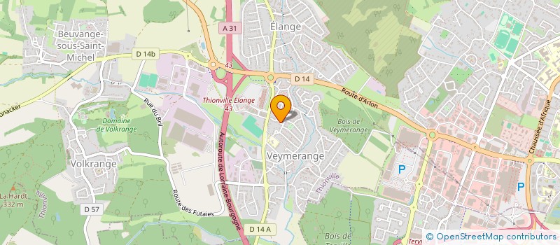 localisation de l'entreprise AGMS à THIONVILLE
