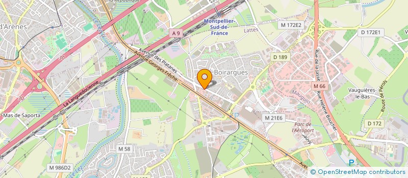 localisation de l'entreprise AGN IMMOBILIER à LATTES