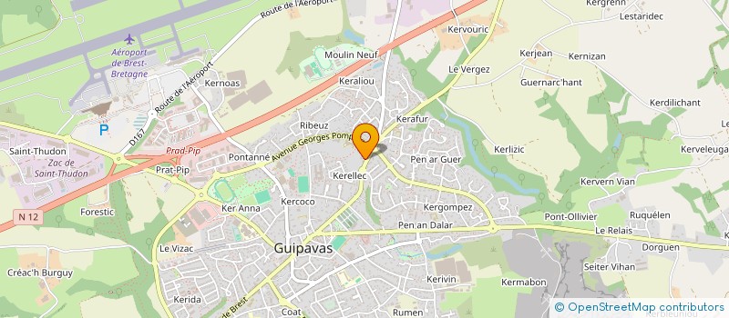 localisation de l'entreprise AGN3M  GUIPAVAS