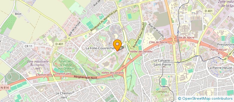 localisation de l'entreprise AGNEAU QUALITE NORMANDIE à CAEN