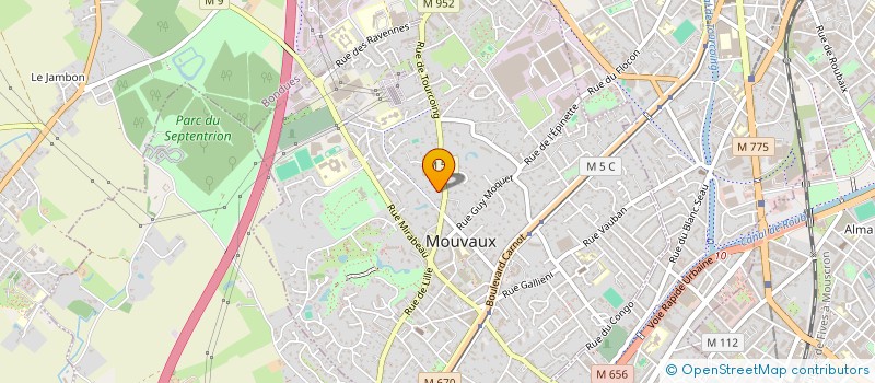 localisation de l'entreprise AGNEAUX  MOUVAUX