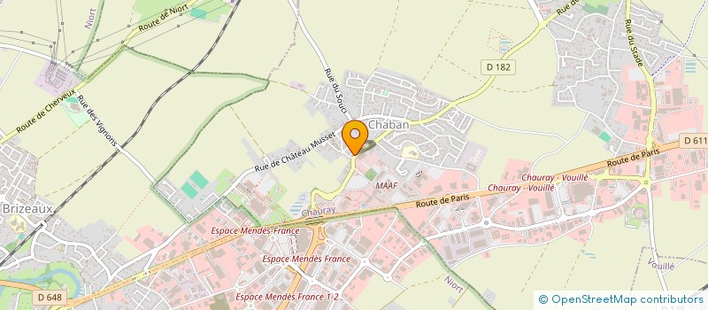 localisation de l'entreprise AGNEEIP à CHAURAY