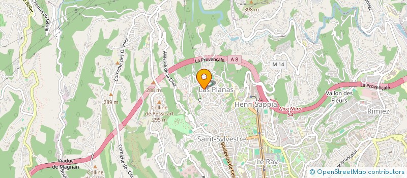 localisation de l'entreprise AGNELLIMMO à NICE