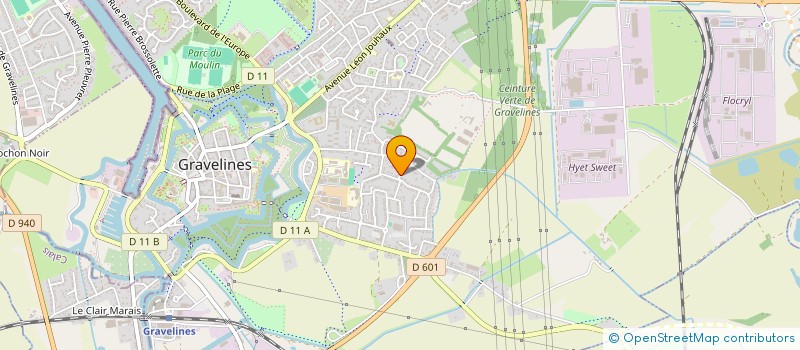 localisation de l'entreprise AGNERAY à GRAVELINES