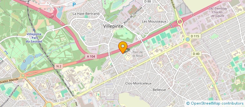 localisation de l'entreprise AGNES à VILLEPINTE