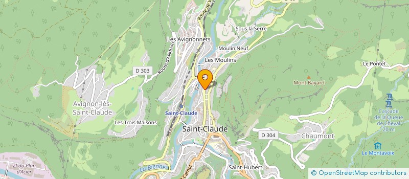 localisation de l'entreprise AGNES BUSCOZ ET JEAN-LOUIS REVERCHON, NOTAIRES ASSOCIES, SOCIETE CIVILE PROFESSIONNELLE TITULAIRE D'UN OFFICE NOTARIAL à SAINT-CLAUDE