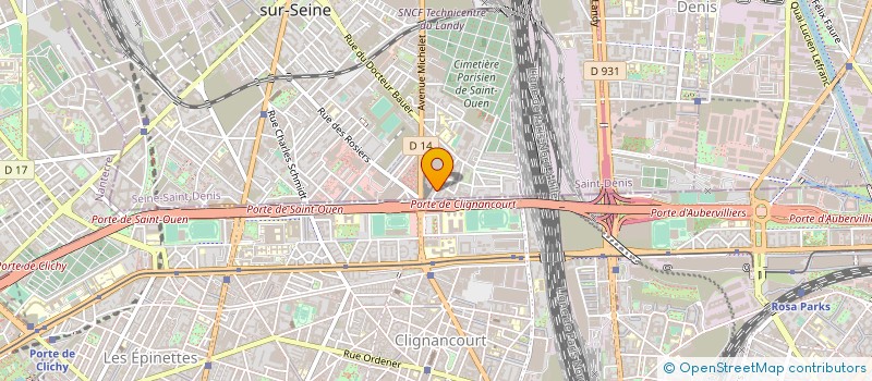 localisation de l'entreprise AGNES BUSINESS à SAINT-OUEN-SUR-SEINE