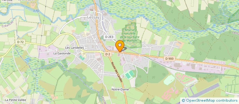 localisation de l'entreprise AGNES DIET&FORM  LESSAY