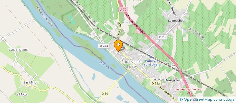 localisation de l'entreprise AGNES ET SEBASTIEN à POUILLY-SUR-LOIRE