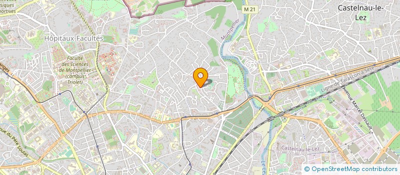 localisation de l'entreprise AGNES H-ATELIER DE COFFURE à MONTPELLIER