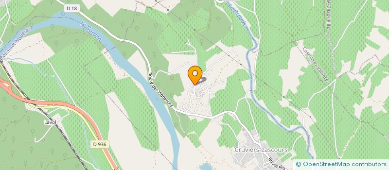 localisation de l'entreprise AGNES RIEU CONSEILS  CRUVIERS-LASCOURS