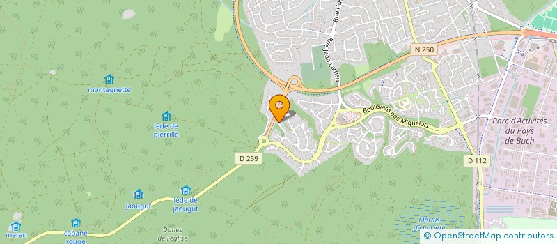 localisation de l'entreprise AGNES TAXI à LA TESTE-DE-BUCH