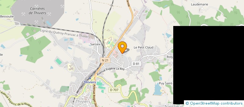 localisation de l'entreprise AGNES1  THIVIERS