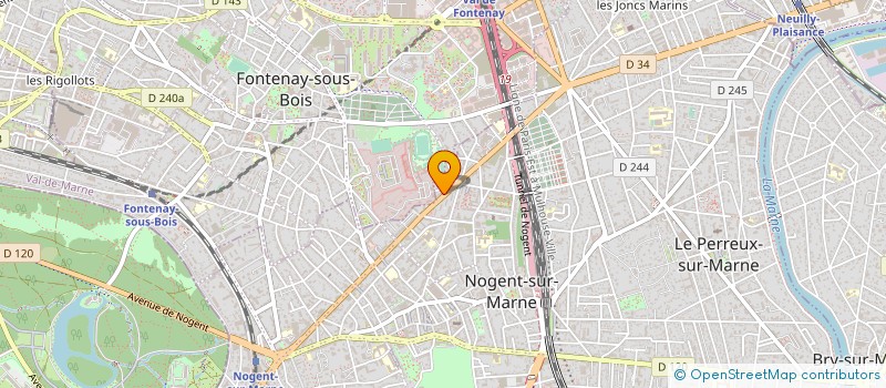 localisation de l'entreprise AGNISGA à NOGENT-SUR-MARNE