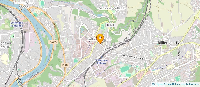 localisation de l'entreprise AGNODICE  SATHONAY-CAMP