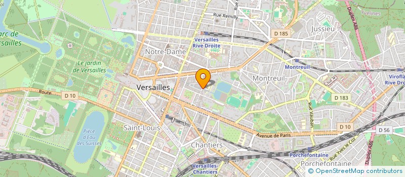 localisation de l'entreprise AGNODICE à VERSAILLES