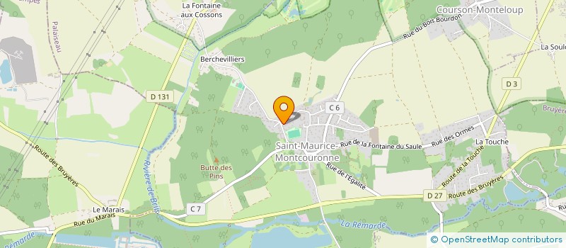 localisation de l'entreprise AGNOSYS à SAINT-MAURICE-MONTCOURONNE