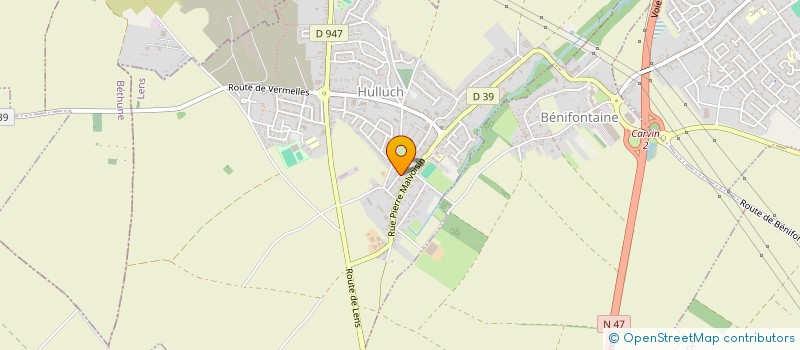 localisation de l'entreprise AGO  HULLUCH