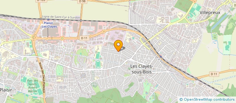 localisation de l'entreprise AGO BATIMENT  LES CLAYES-SOUS-BOIS