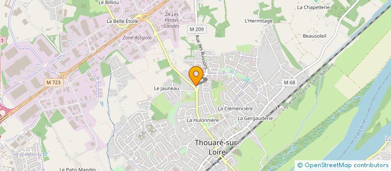 localisation de l'entreprise AGO ET MICKA  LA HAIE-FOUASSIERE