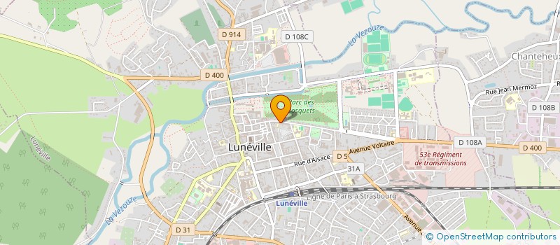 localisation de l'entreprise AGO GAMES à LUNEVILLE